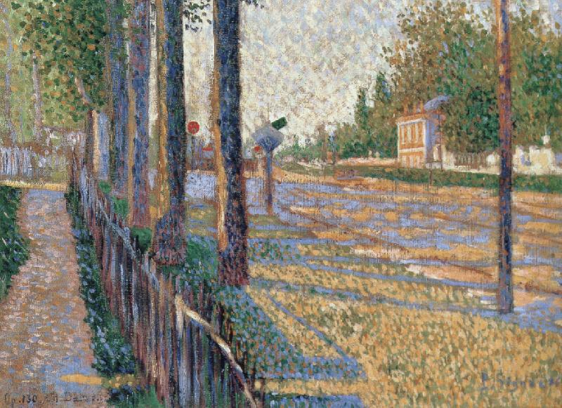 Paul Signac the jun ction at bois colombes opus 130 Germany oil painting art